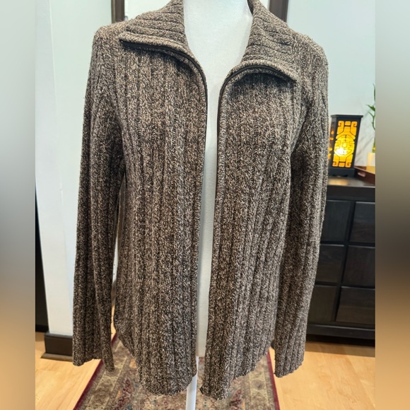 Geoffrey Beene Retro Cardigan, Zipper Waist Length - Picture 2 of 5